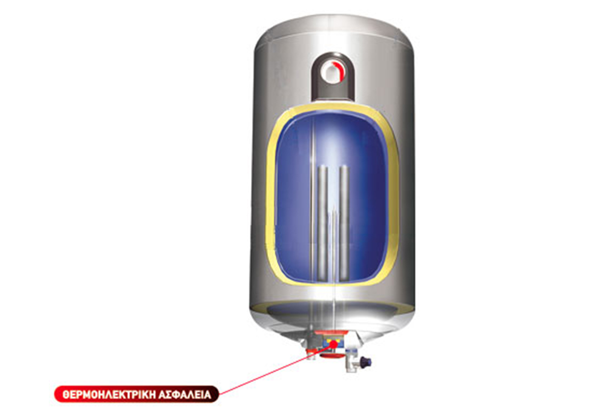 Απεικονίζεται η θερμοηλεκτρική ασφάλεια.